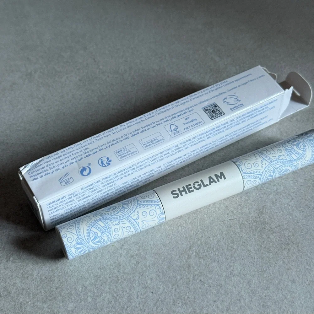 SHEGLAM All in One Mascara Waterproof Blue New in Box Length Volume